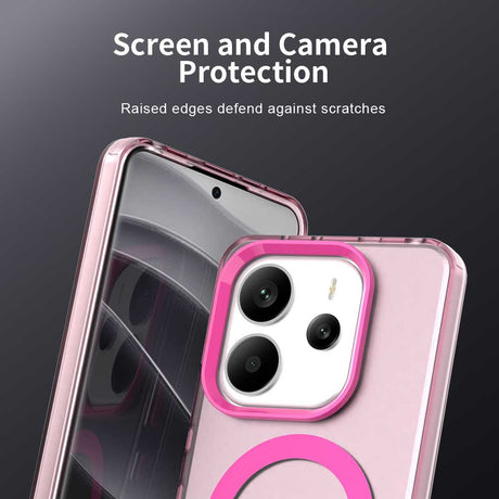 Husa de protectie Techsuit CandyCase MagSafe compatibil cu Xiaomi Redmi Note 14 5G, Roz