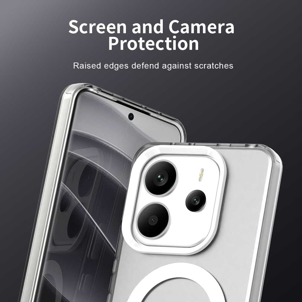 Husa de protectie Techsuit CandyCase MagSafe compatibil cu Xiaomi Redmi Note 14 5G, Alb