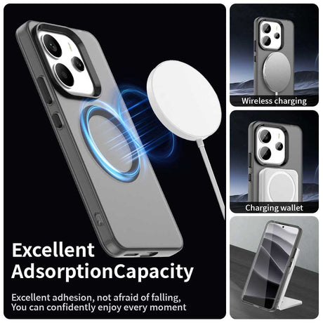 Husa de protectie Techsuit CandyCase MagSafe compatibil cu Xiaomi Redmi Note 14 5G, Negru