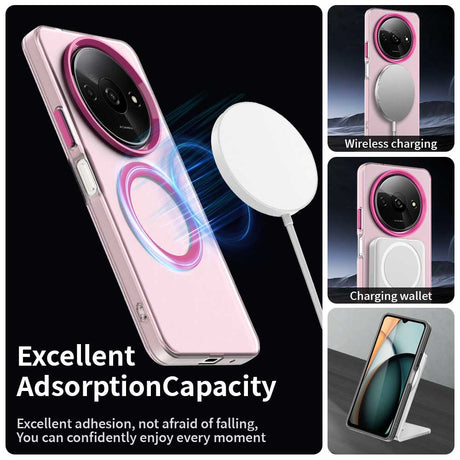 Husa de protectie Techsuit CandyCase MagSafe compatibil cu Xiaomi Redmi A3 / Redmi A3x, Roz