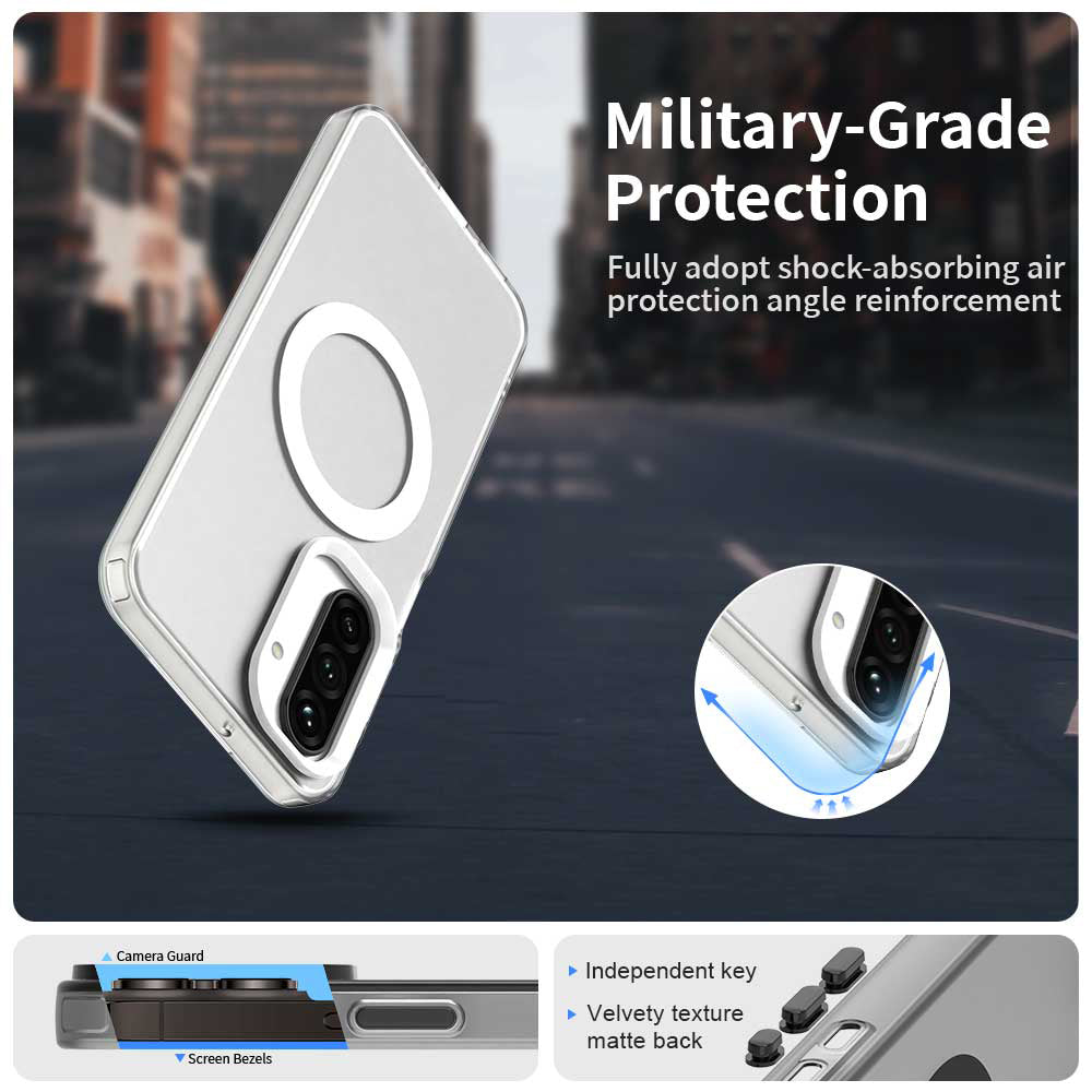 Husa de protectie Techsuit CandyCase MagSafe compatibil cu Samsung Galaxy A17 5G / A17 4G / M17 / F17, Alb