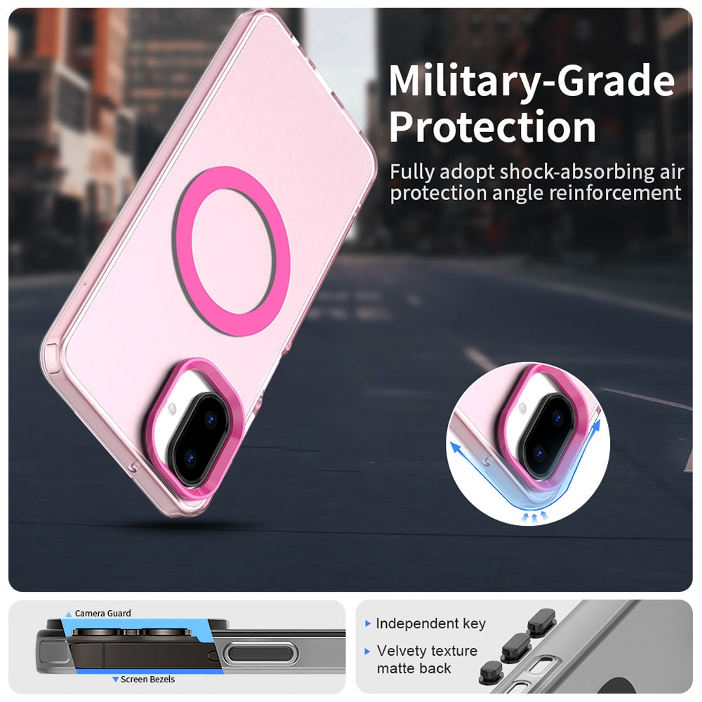 Husa de protectie Techsuit CandyCase MagSafe compatibil cu Samsung Galaxy A07 4G, Roz