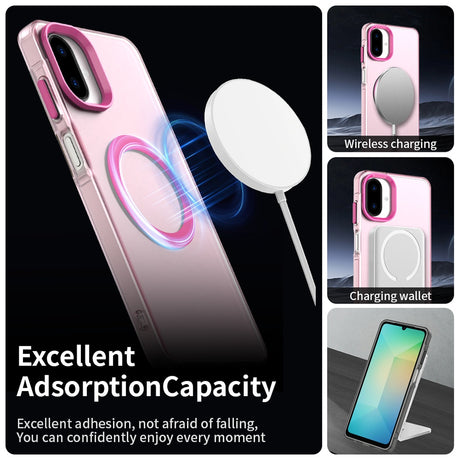 Husa de protectie Techsuit CandyCase MagSafe compatibil cu Samsung Galaxy A07 4G, Roz