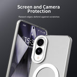 Husa de protectie Techsuit CandyCase MagSafe compatibil cu Samsung Galaxy S25 Edge, Alb