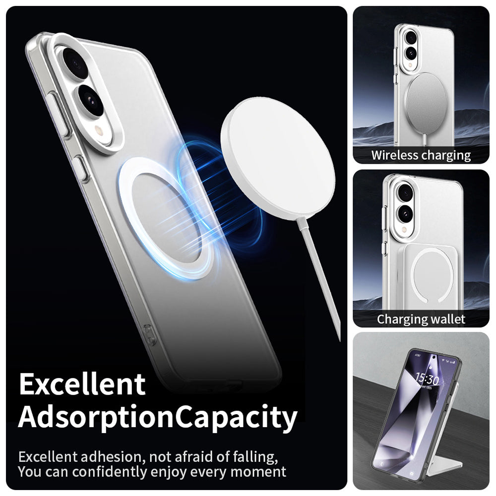 Husa de protectie Techsuit CandyCase MagSafe compatibil cu Samsung Galaxy S25 Edge, Alb