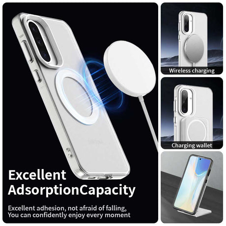 Husa de protectie Techsuit CandyCase MagSafe compatibil cu Samsung Galaxy A36 5G, Alb