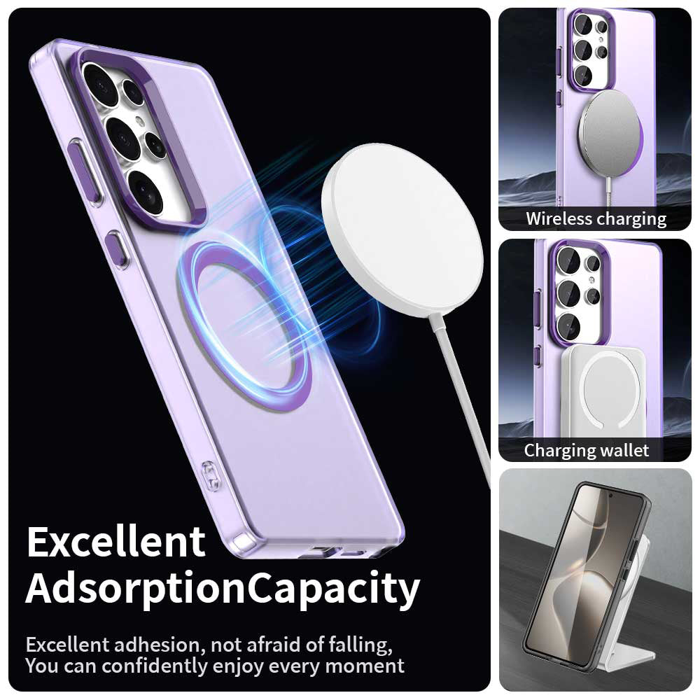 Husa de protectie Techsuit CandyCase MagSafe compatibil cu Samsung Galaxy S25 Ultra, Mov