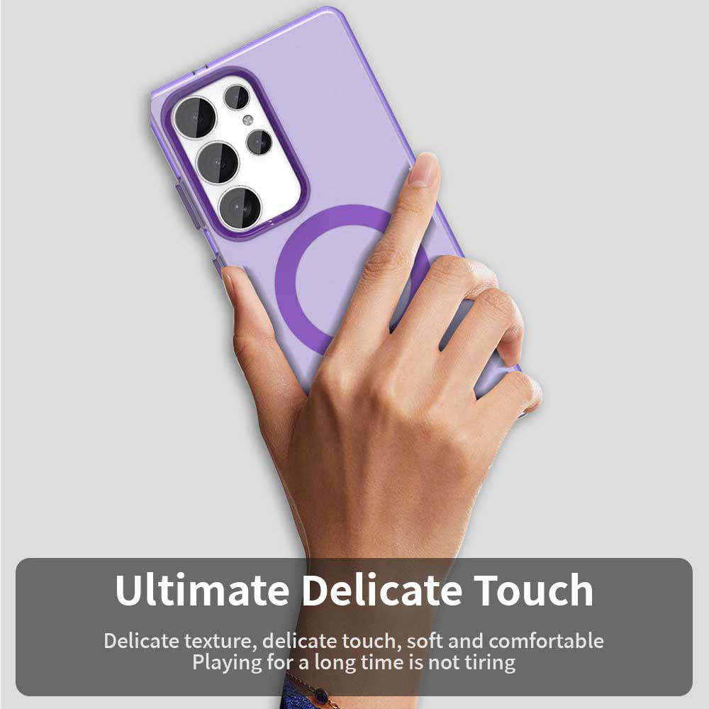 Husa de protectie Techsuit CandyCase MagSafe compatibil cu Samsung Galaxy S25 Ultra, Mov