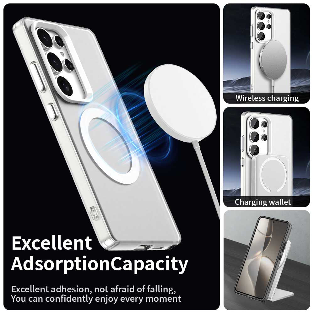 Husa de protectie Techsuit CandyCase MagSafe compatibil cu Samsung Galaxy S25 Ultra, Alb