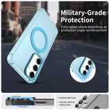 Husa de protectie Techsuit CandyCase MagSafe compatibil cu Samsung Galaxy S24 / S25, Albastru