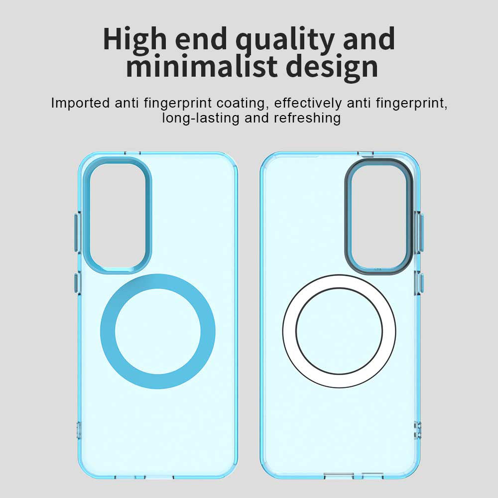 Husa de protectie Techsuit CandyCase MagSafe compatibil cu Samsung Galaxy S24 Plus / S25 Plus, Albastru