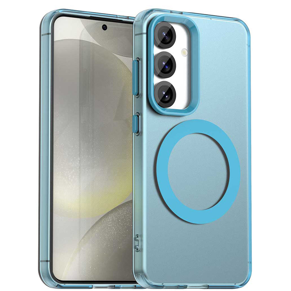 Husa de protectie Techsuit CandyCase MagSafe compatibil cu Samsung Galaxy S24 Plus / S25 Plus, Albastru