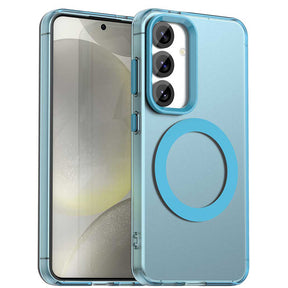 Husa de protectie Techsuit CandyCase MagSafe compatibil cu Samsung Galaxy S24 Plus / S25 Plus, Albastru