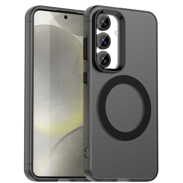Husa de protectie Techsuit CandyCase MagSafe compatibil cu Samsung Galaxy S24 Plus / S25 Plus, Negru
