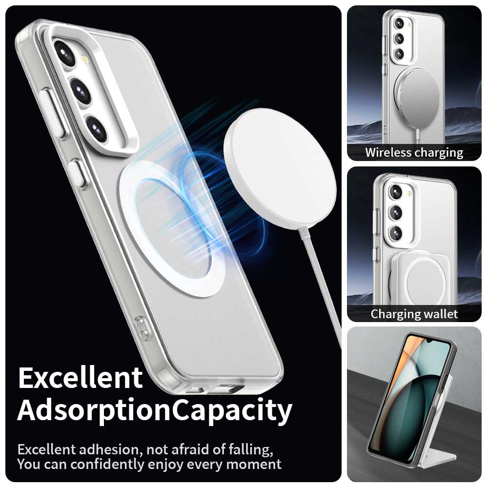 Husa de protectie Techsuit CandyCase MagSafe compatibil cu Samsung Galaxy S23, Alb