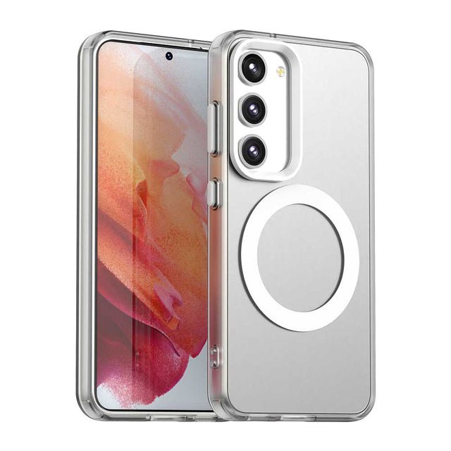 Husa de protectie Techsuit CandyCase MagSafe compatibil cu Samsung Galaxy S23, Alb