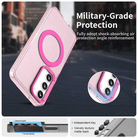 Husa de protectie Techsuit CandyCase MagSafe compatibil cu Samsung Galaxy S23, Roz