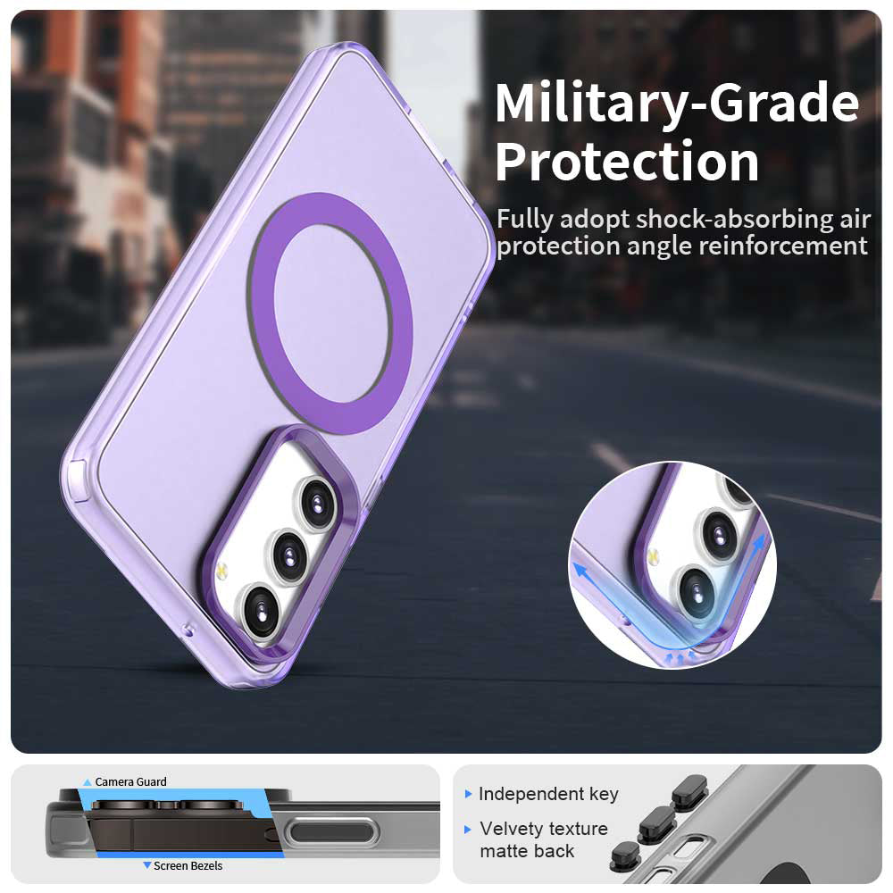 Husa de protectie Techsuit CandyCase MagSafe compatibil cu Samsung Galaxy S23, Mov
