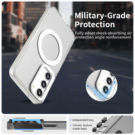 Husa de protectie Techsuit CandyCase MagSafe compatibil cu Samsung Galaxy S23 Plus, Alb