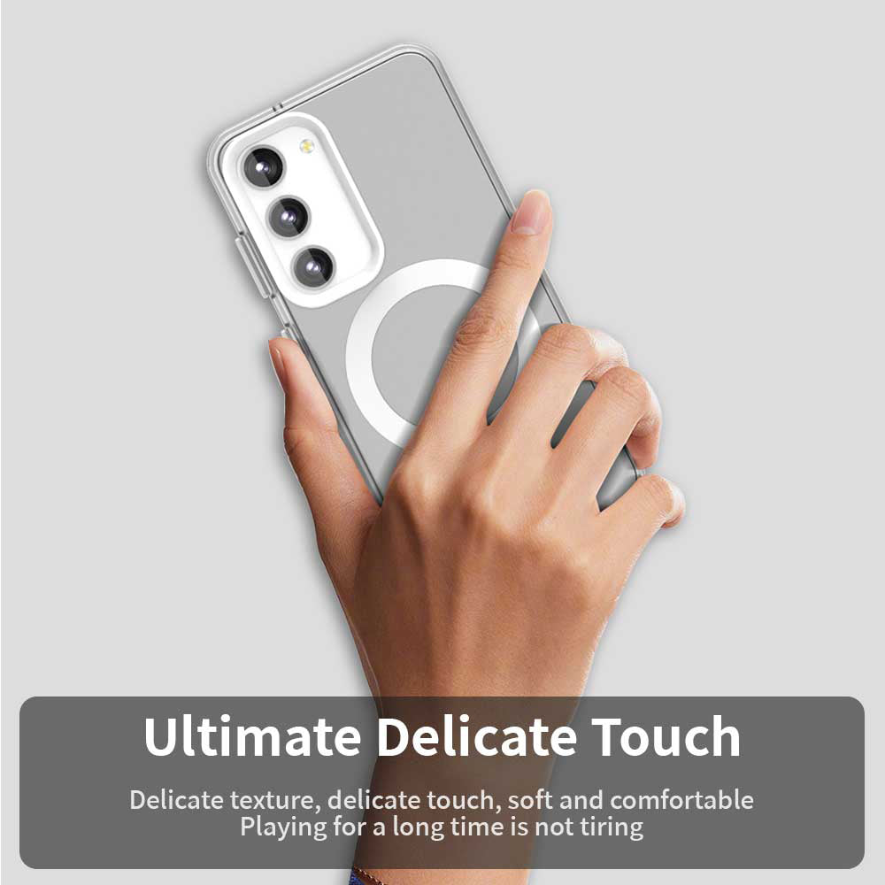 Husa de protectie Techsuit CandyCase MagSafe compatibil cu Samsung Galaxy S23 Plus, Alb