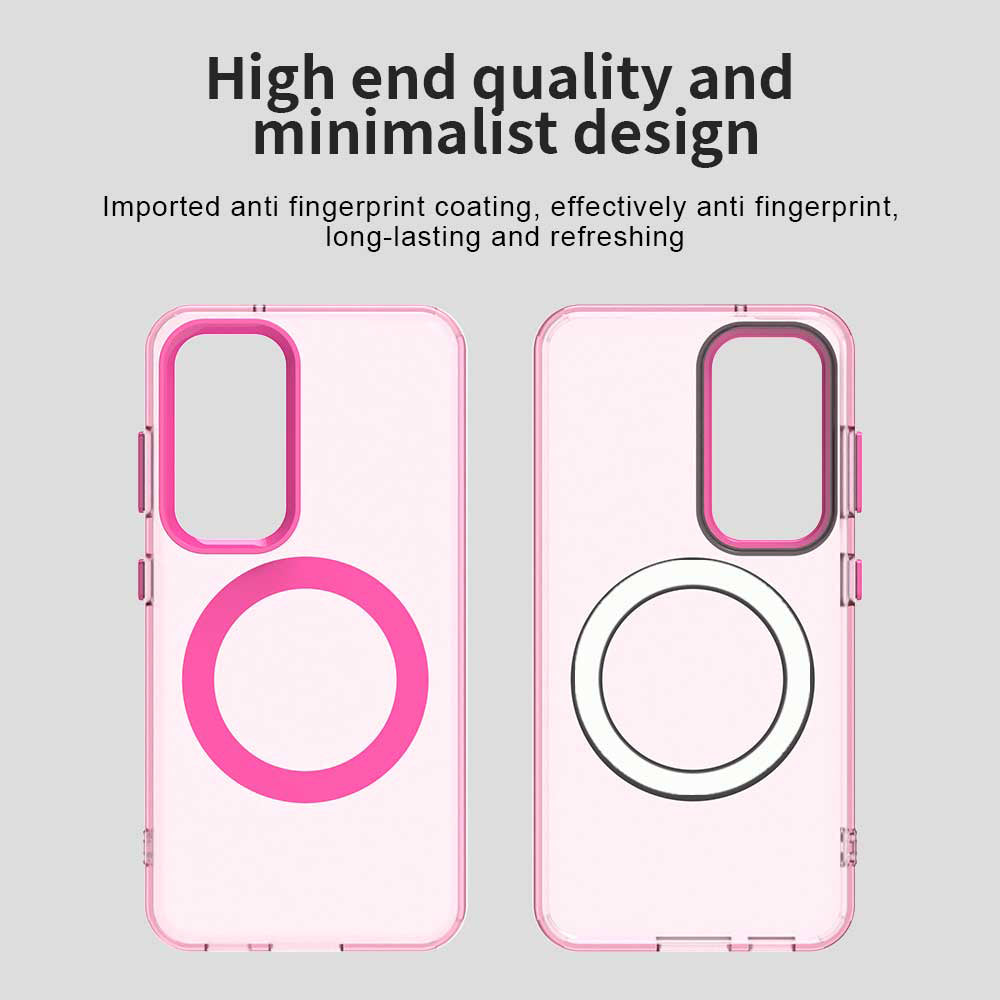 Husa de protectie Techsuit CandyCase MagSafe compatibil cu Samsung Galaxy S23 Plus, Roz