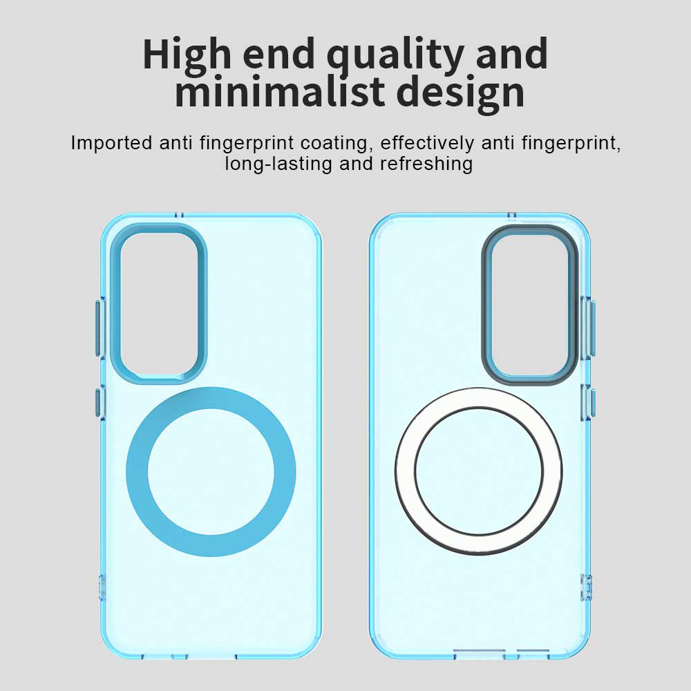 Husa de protectie Techsuit CandyCase MagSafe compatibil cu Samsung Galaxy S23 Plus, Albastru