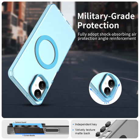 Husa de protectie Techsuit CandyCase MagSafe compatibil cu Samsung Galaxy A06, Albastru