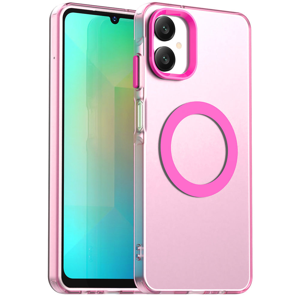 Husa de protectie Techsuit CandyCase MagSafe compatibil cu Samsung Galaxy A06, Roz