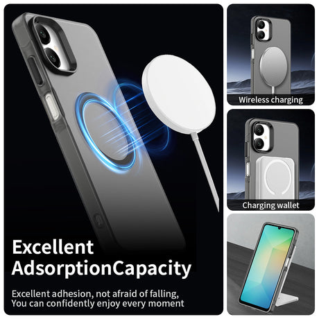 Husa de protectie Techsuit CandyCase MagSafe compatibil cu Samsung Galaxy A06, Negru