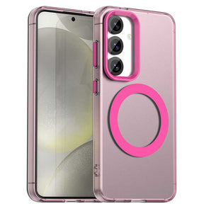 Husa de protectie Techsuit CandyCase MagSafe compatibil cu Samsung Galaxy S24 FE, Roz