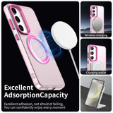 Husa de protectie Techsuit CandyCase MagSafe compatibil cu Samsung Galaxy S24 FE, Roz