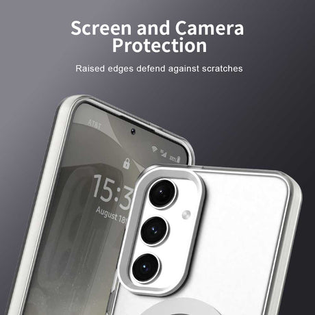 Husa de protectie Techsuit CandyCase MagSafe compatibil cu Samsung Galaxy S24 FE, Alb
