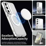 Husa de protectie Techsuit CandyCase MagSafe compatibil cu Samsung Galaxy S24 FE, Alb