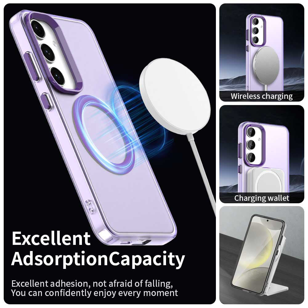 Husa de protectie Techsuit CandyCase MagSafe compatibil cu Samsung Galaxy S23 FE, Mov