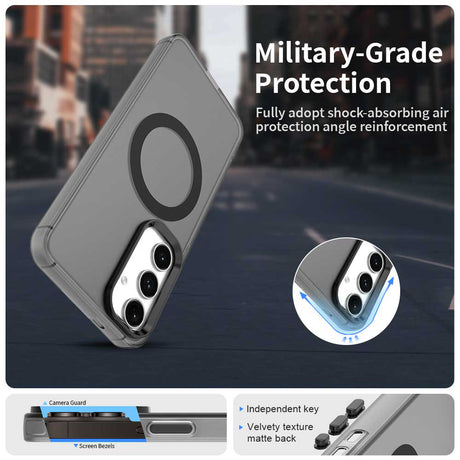 Husa de protectie Techsuit CandyCase MagSafe compatibil cu Samsung Galaxy S23 FE, Negru