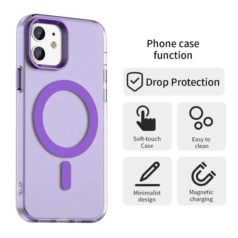 Husa de protectie Techsuit CandyCase MagSafe compatibil cu iPhone 12 / iPhone 12 Pro, Mov