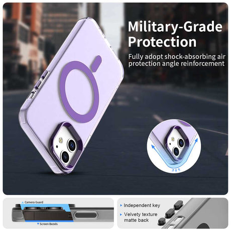 Husa de protectie Techsuit CandyCase MagSafe compatibil cu iPhone 12 / iPhone 12 Pro, Mov
