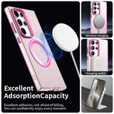 Husa de protectie Techsuit CandyCase MagSafe compatibil cu Samsung Galaxy S23 Ultra, Roz