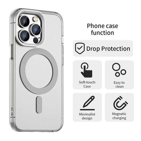 Husa de protectie Techsuit CandyCase MagSafe compatibil cu iPhone 12 Pro Max, Alb