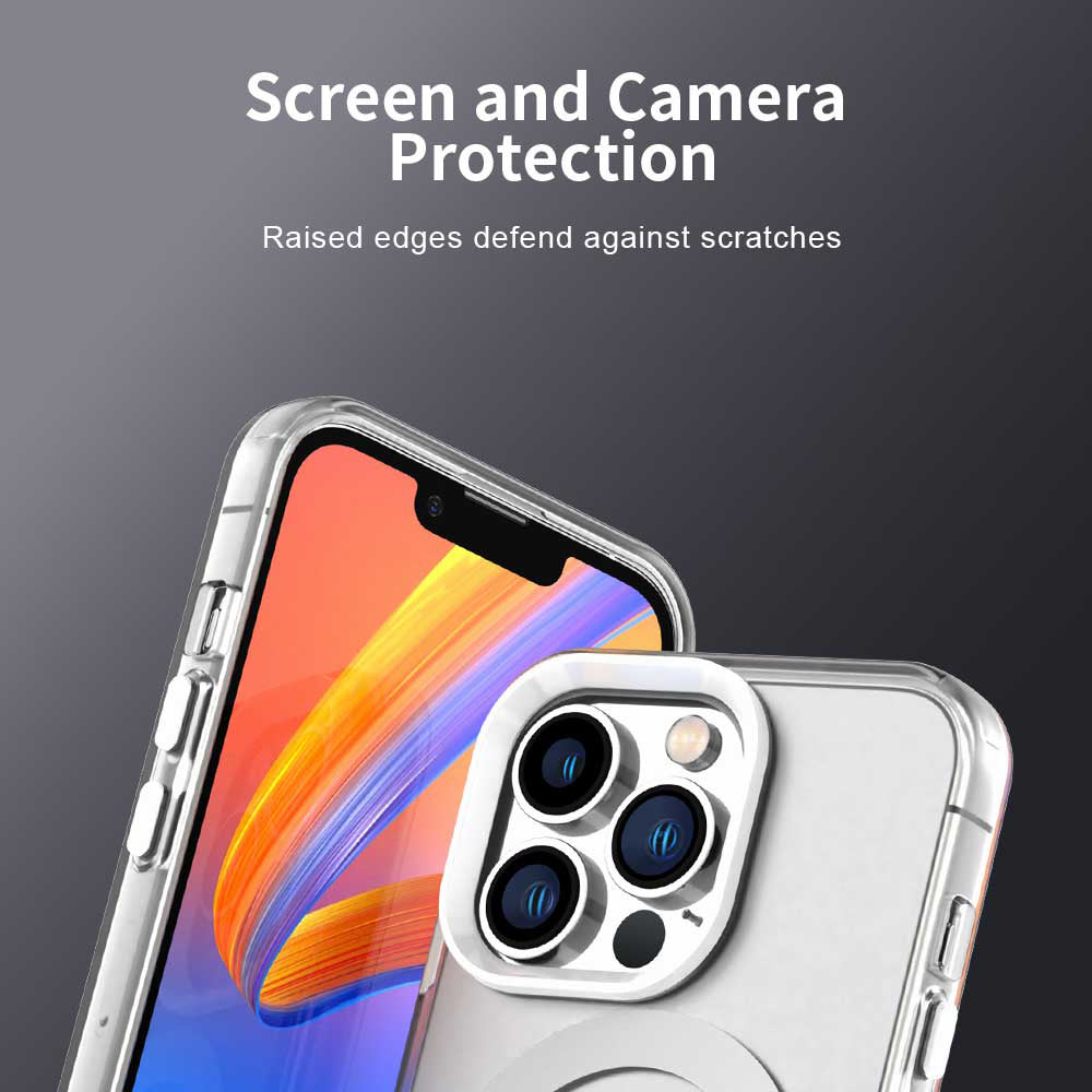 Husa de protectie Techsuit CandyCase MagSafe compatibil cu iPhone 13 Pro, Alb