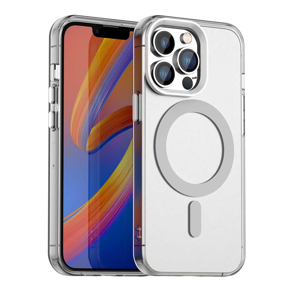 Husa de protectie Techsuit CandyCase MagSafe compatibil cu iPhone 13 Pro Max, Alb