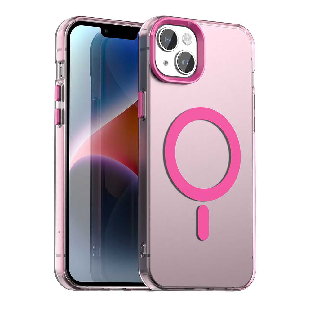 Husa de protectie Techsuit CandyCase MagSafe compatibil cu iPhone 14, Roz