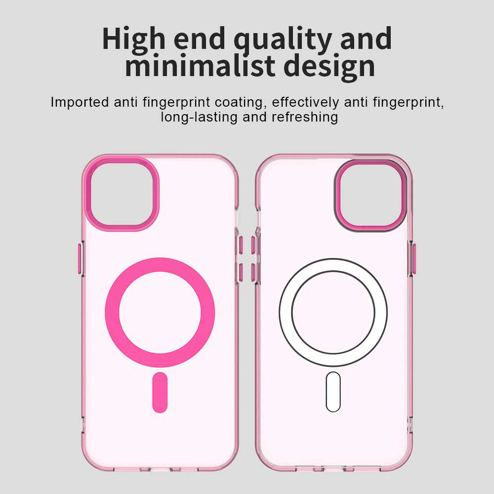 Husa de protectie Techsuit CandyCase MagSafe compatibil cu iPhone 14, Roz