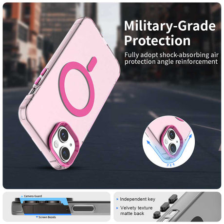 Husa de protectie Techsuit CandyCase MagSafe compatibil cu iPhone 14, Roz