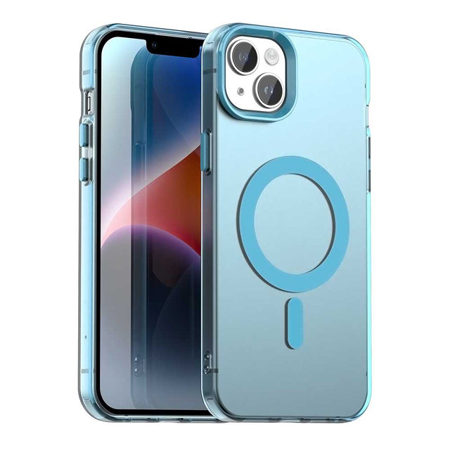 Husa de protectie Techsuit CandyCase MagSafe compatibil cu iPhone 14, Albastru
