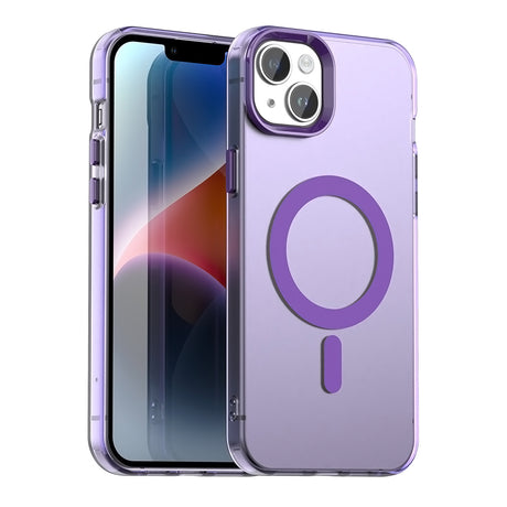 Husa de protectie Techsuit CandyCase MagSafe compatibil cu iPhone 14, Mov
