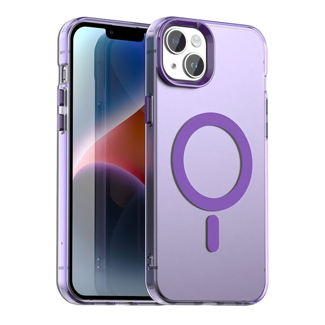 Husa de protectie Techsuit CandyCase MagSafe compatibil cu iPhone 14, Mov
