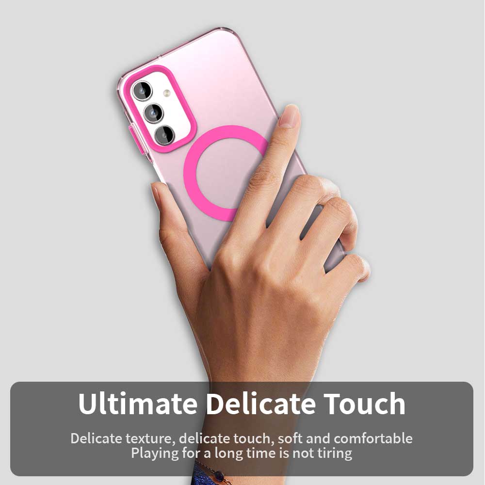 Husa de protectie Techsuit CandyCase MagSafe compatibil cu Samsung Galaxy A55 5G, Roz