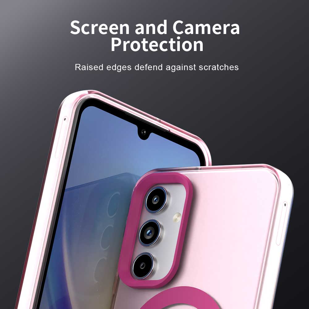 Husa de protectie Techsuit CandyCase MagSafe compatibil cu Samsung Galaxy A55 5G, Roz