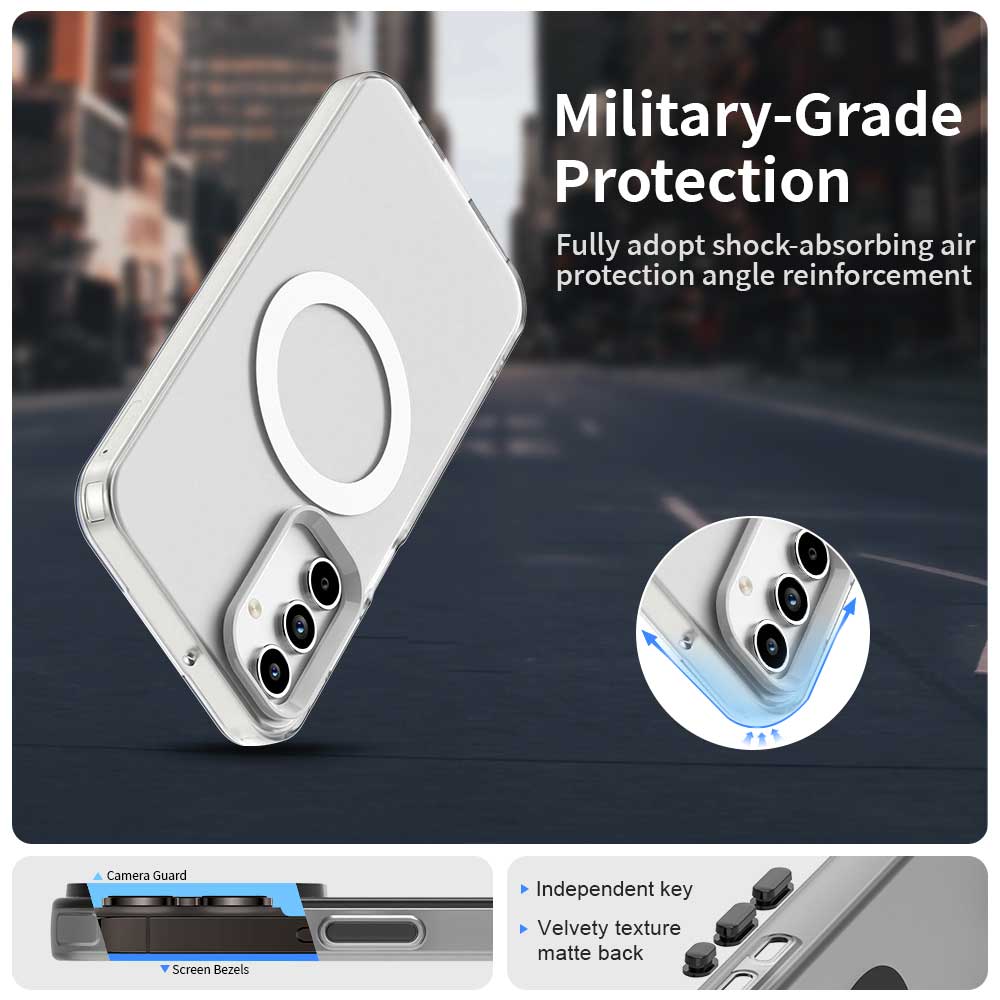 Husa de protectie Techsuit CandyCase MagSafe compatibil cu Samsung Galaxy A35 5G, Alb